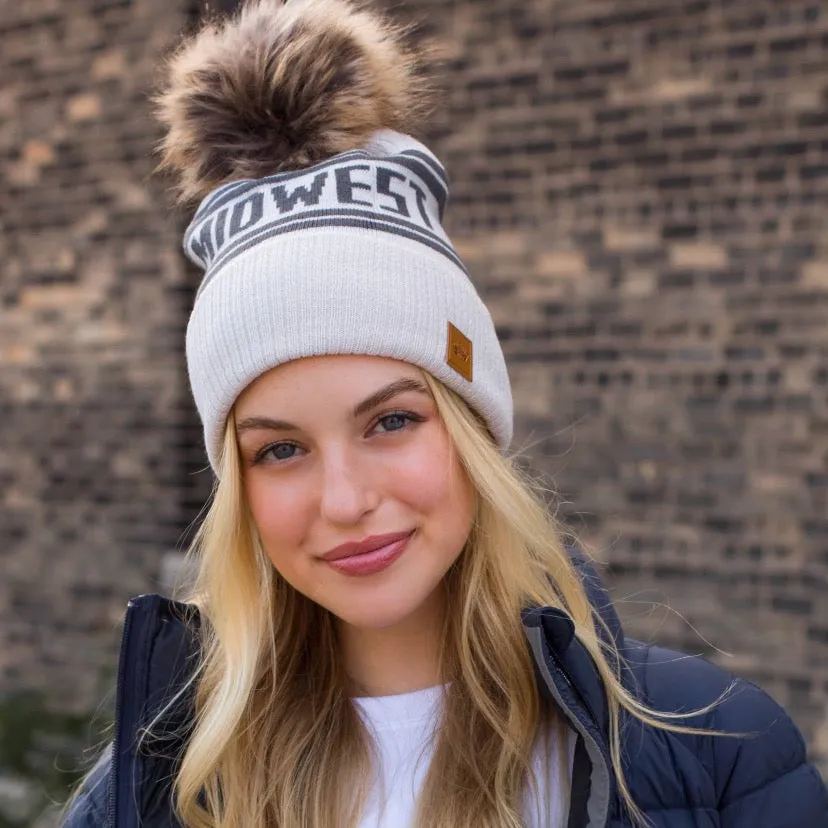 ** MIDWEST BEANIE - IVORY **