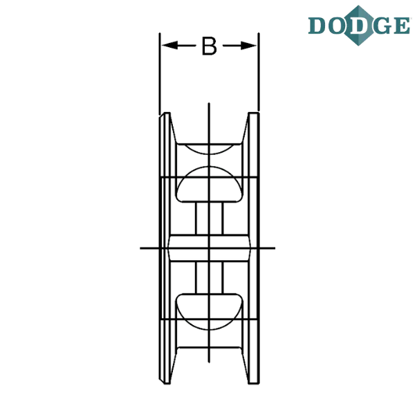 010036 DODGE - 2 15/16 SOLID IRON COLLAR