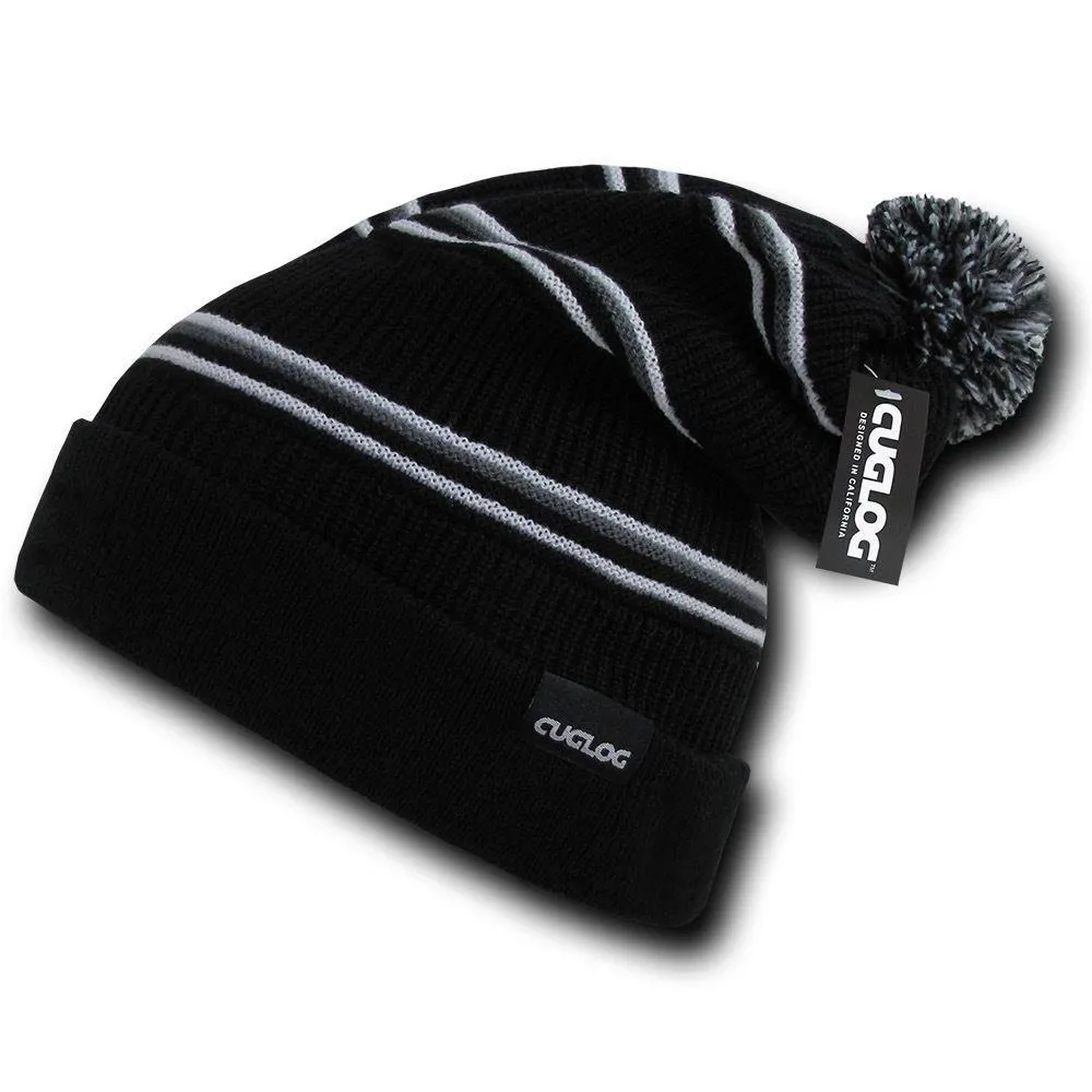 1 Dozen Cuglog Kinabalu Slouchy Cuffed Beanies Caps Hats Wholesale Lots