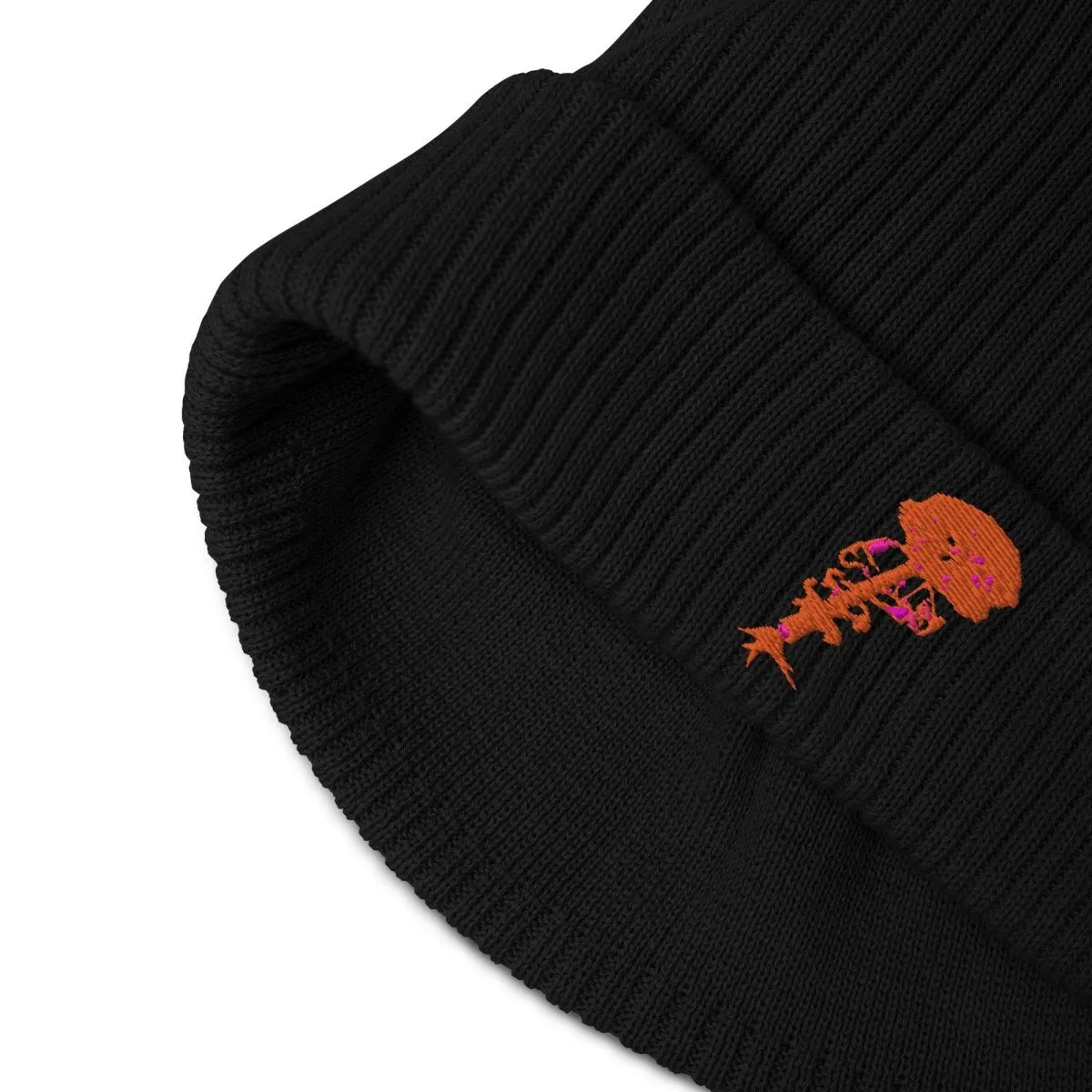 100% Organic Ribbed Cotton Beanie