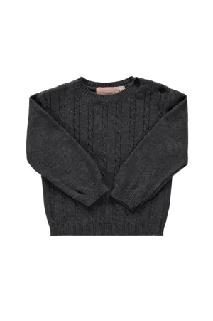 1260-Pullover Heathered Charcoal Toddler & Youth Sweater