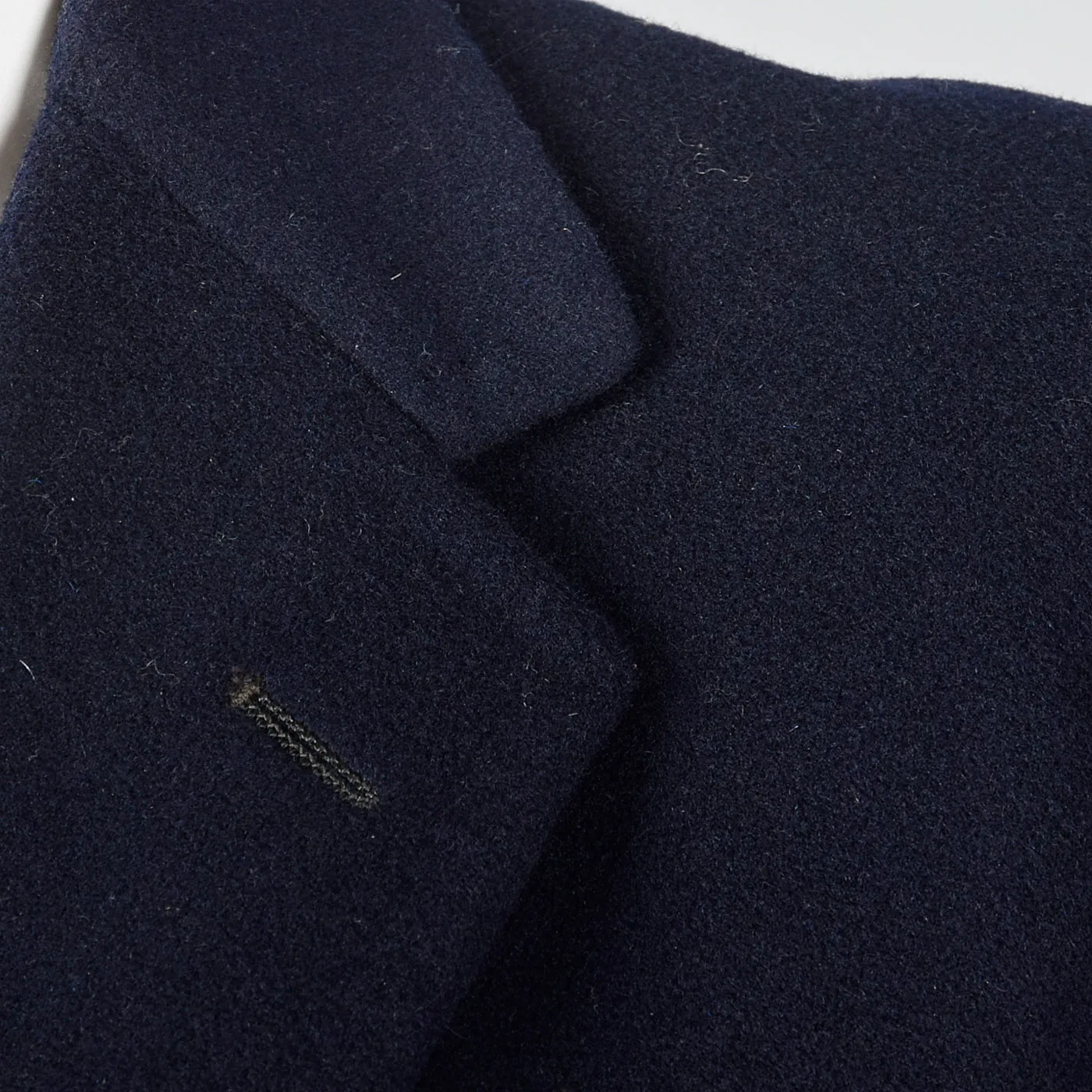 1950s Mens Wool and Cashmere Blend Navy Coat