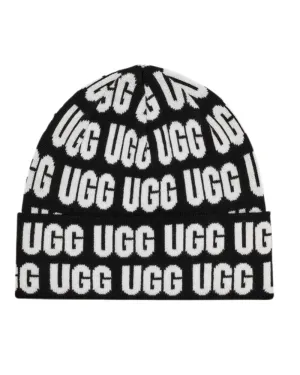 21685 Black Men's UGG Logo Beanie