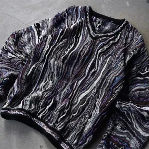 90's　DOMENIC SACCO 立体編み 3Dニット コットンセーター　221027