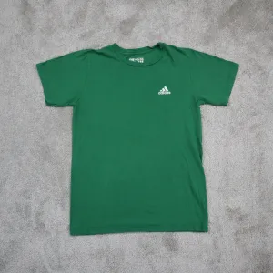 Adidas Mens Pullover T Shirt Casual Short Sleeve Crew Neck Green Size Small