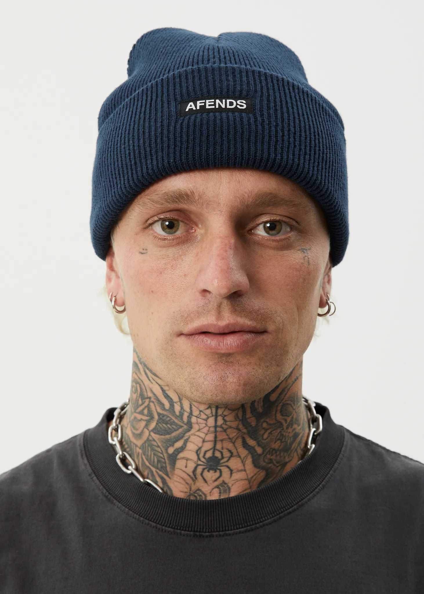 AFENDS Mens Hometown - Beanie - Navy