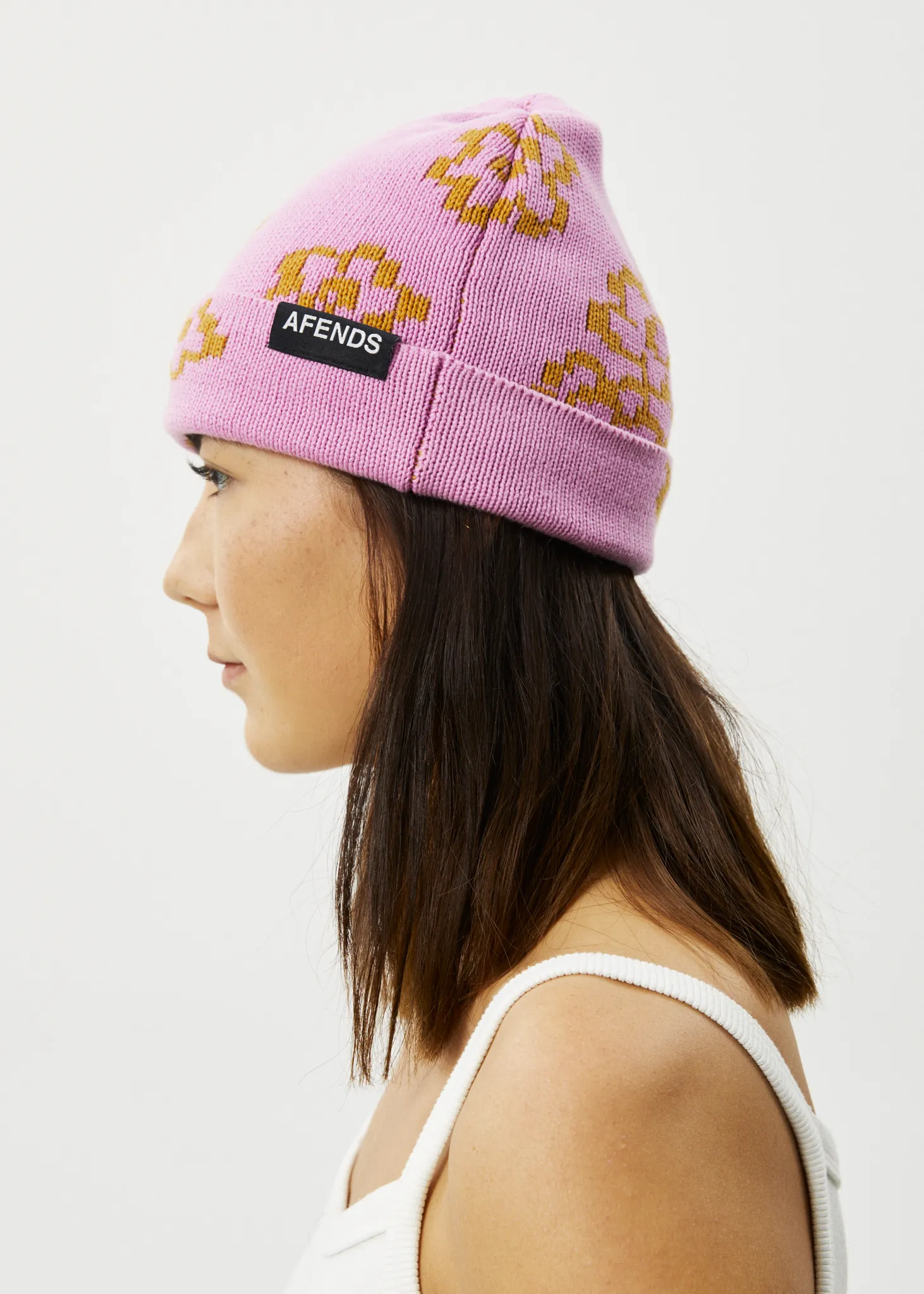 AFENDS Unisex Clara - Knit Beanie - Candy