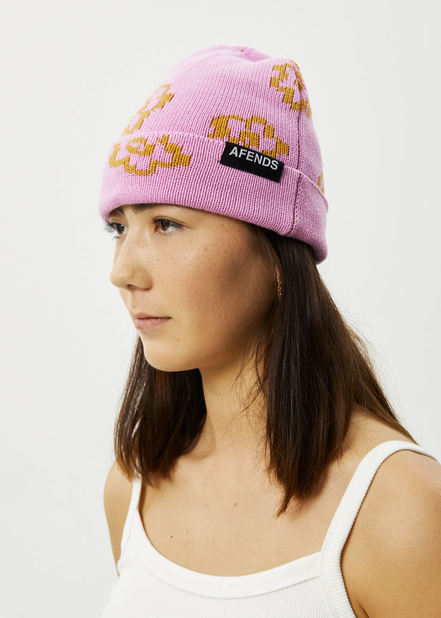 AFENDS Unisex Clara - Knit Beanie - Candy