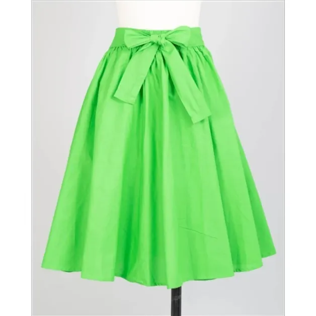 African Ankara Style Middi Skirt with Sash Woman Mid Length Skirt - Regular Size 4 to 18 / Plus Size 20 to 34