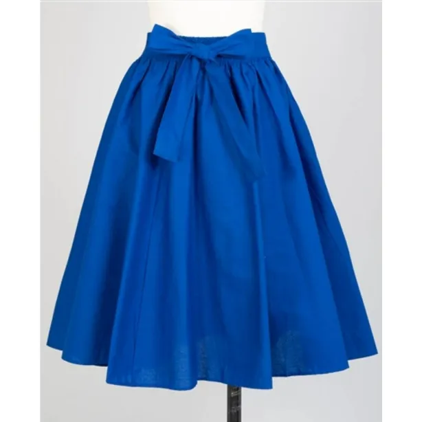 African Ankara Style Middi Skirt with Sash Woman Mid Length Skirt - Regular Size 4 to 18 / Plus Size 20 to 34
