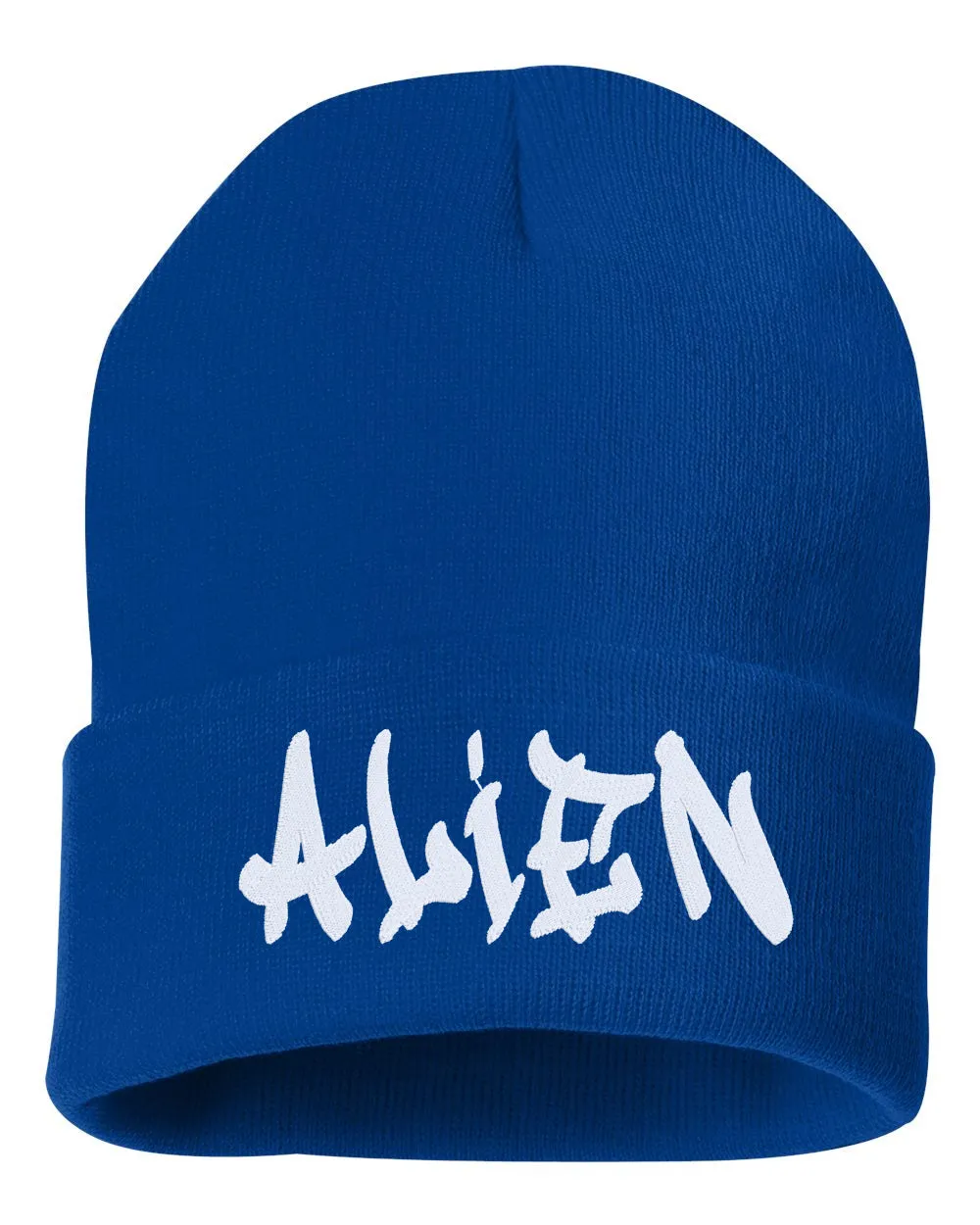 ALIEN Embroidered Cuffed Beanie Hat