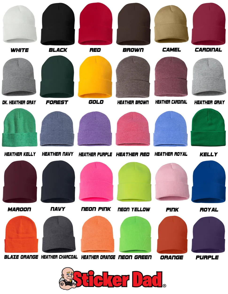 ALIEN Embroidered Cuffed Beanie Hat