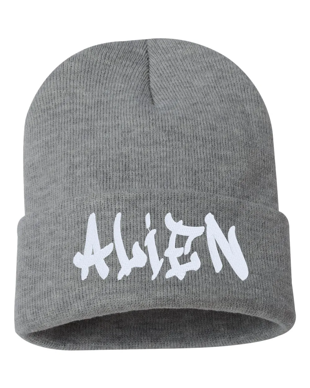 ALIEN Embroidered Cuffed Beanie Hat