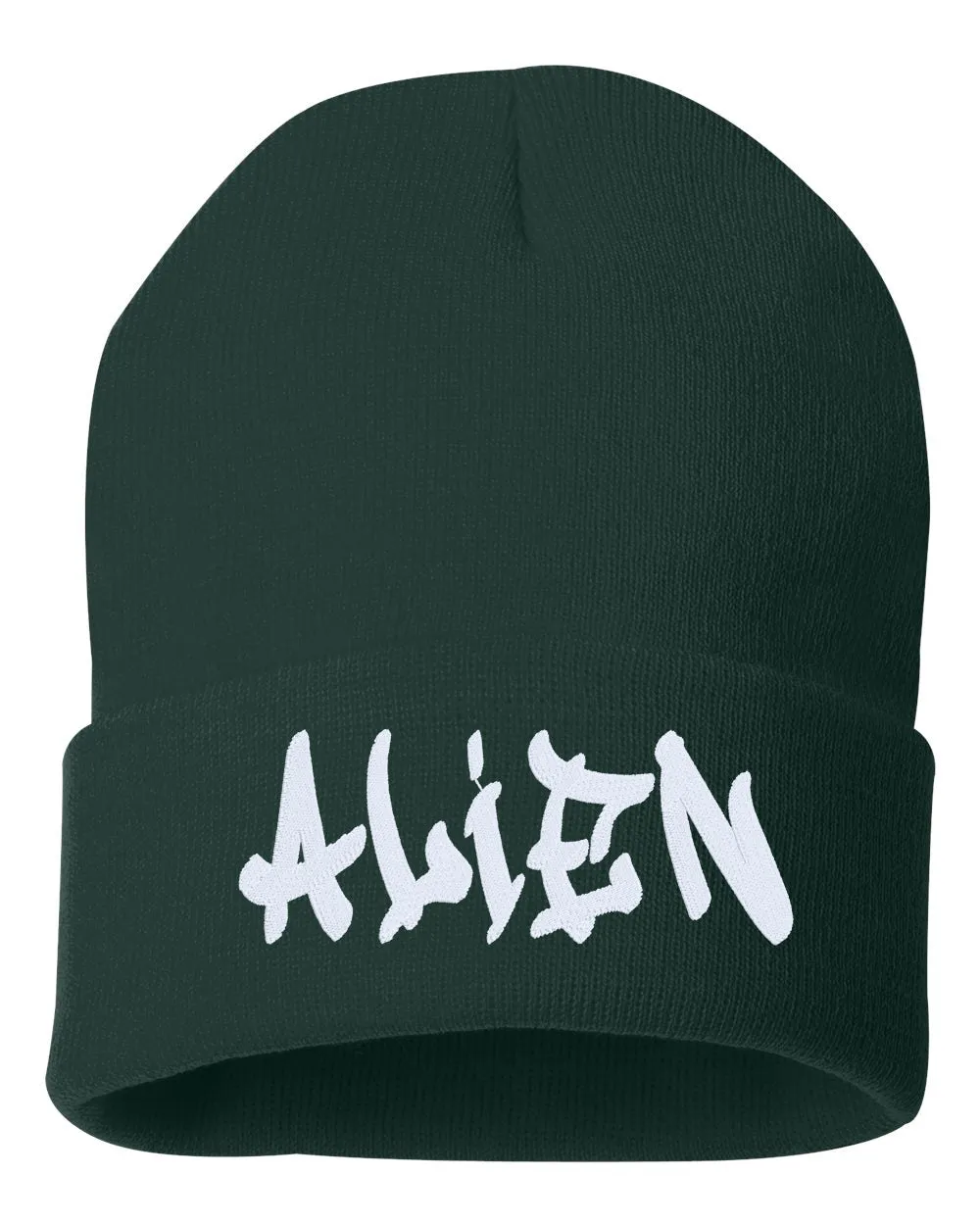 ALIEN Embroidered Cuffed Beanie Hat