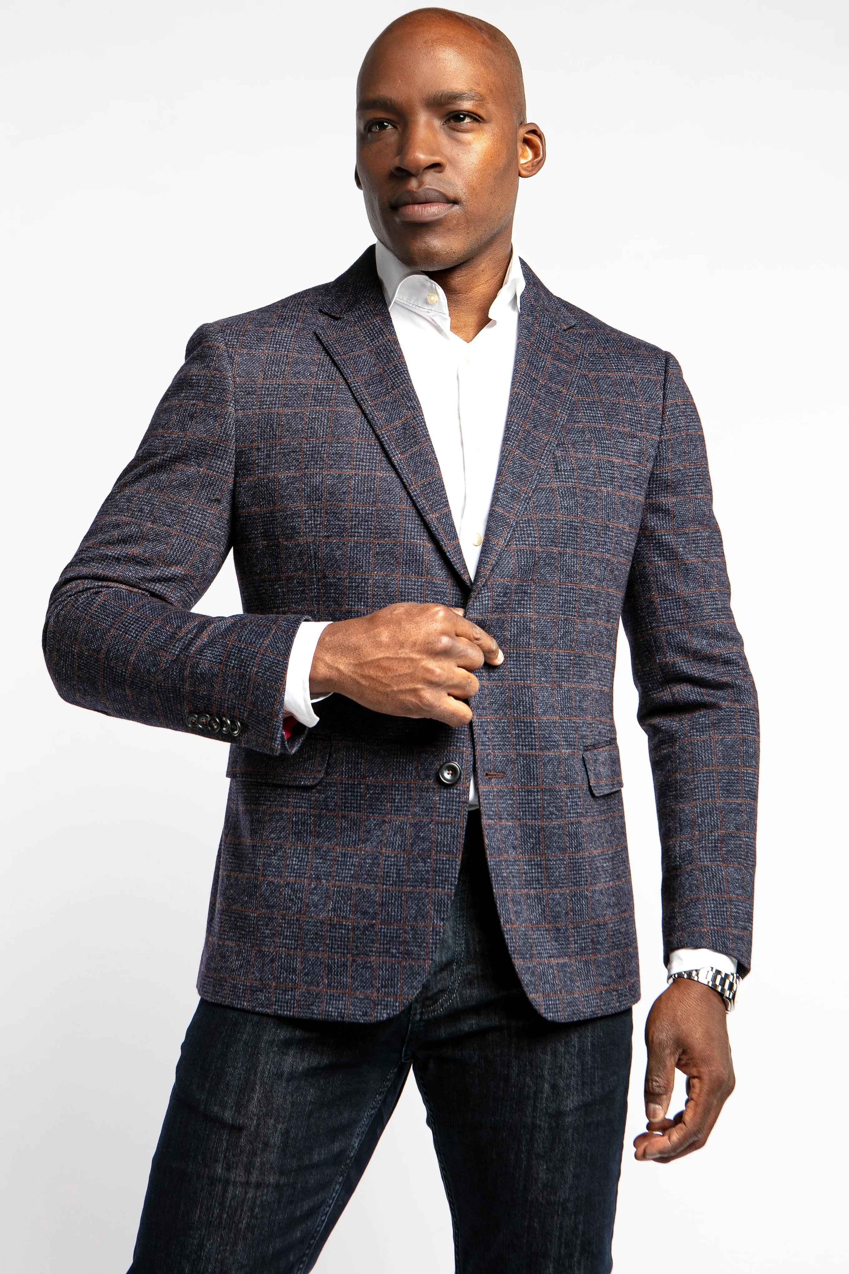 Ander Blue Check Sport Coat