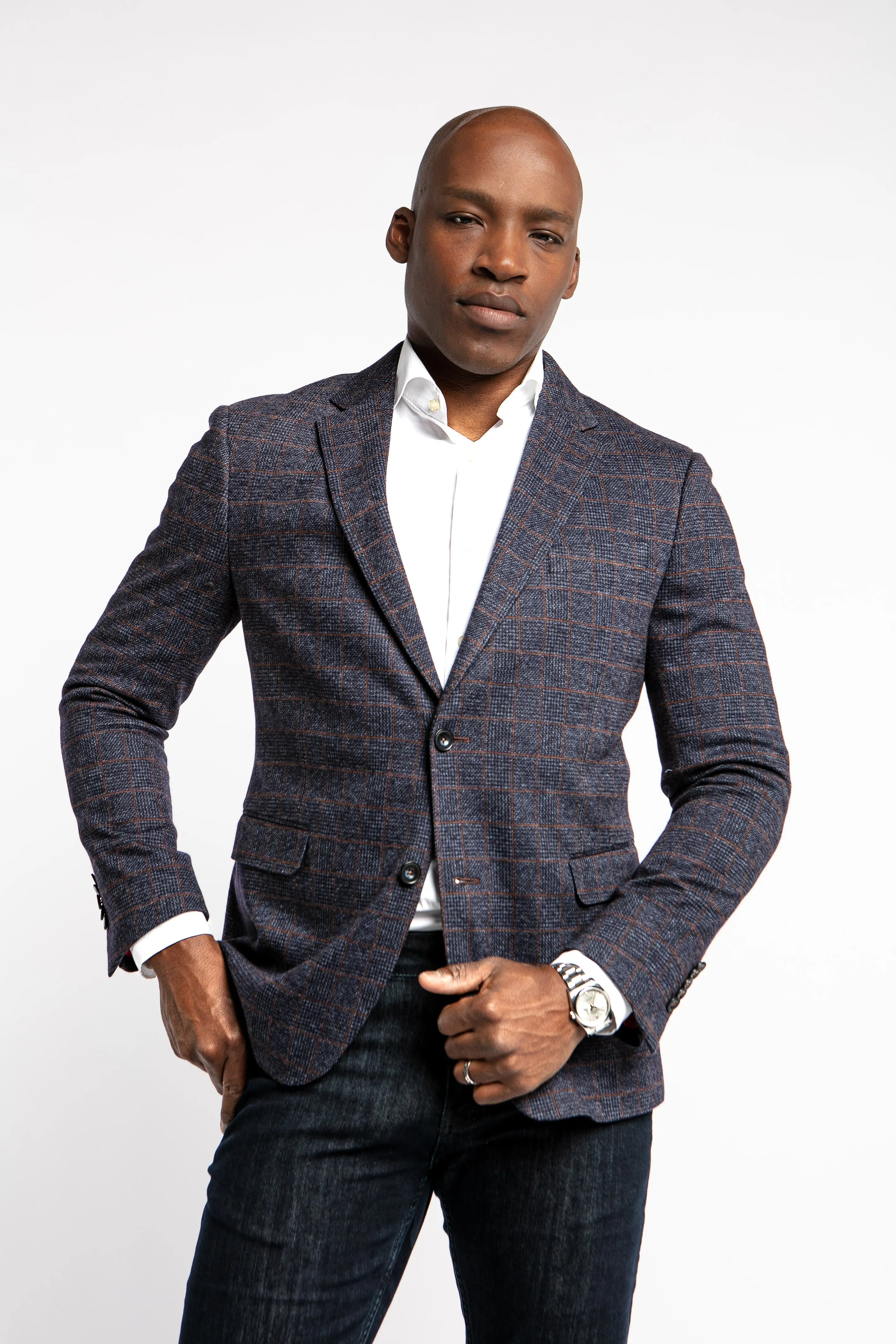 Ander Blue Check Sport Coat