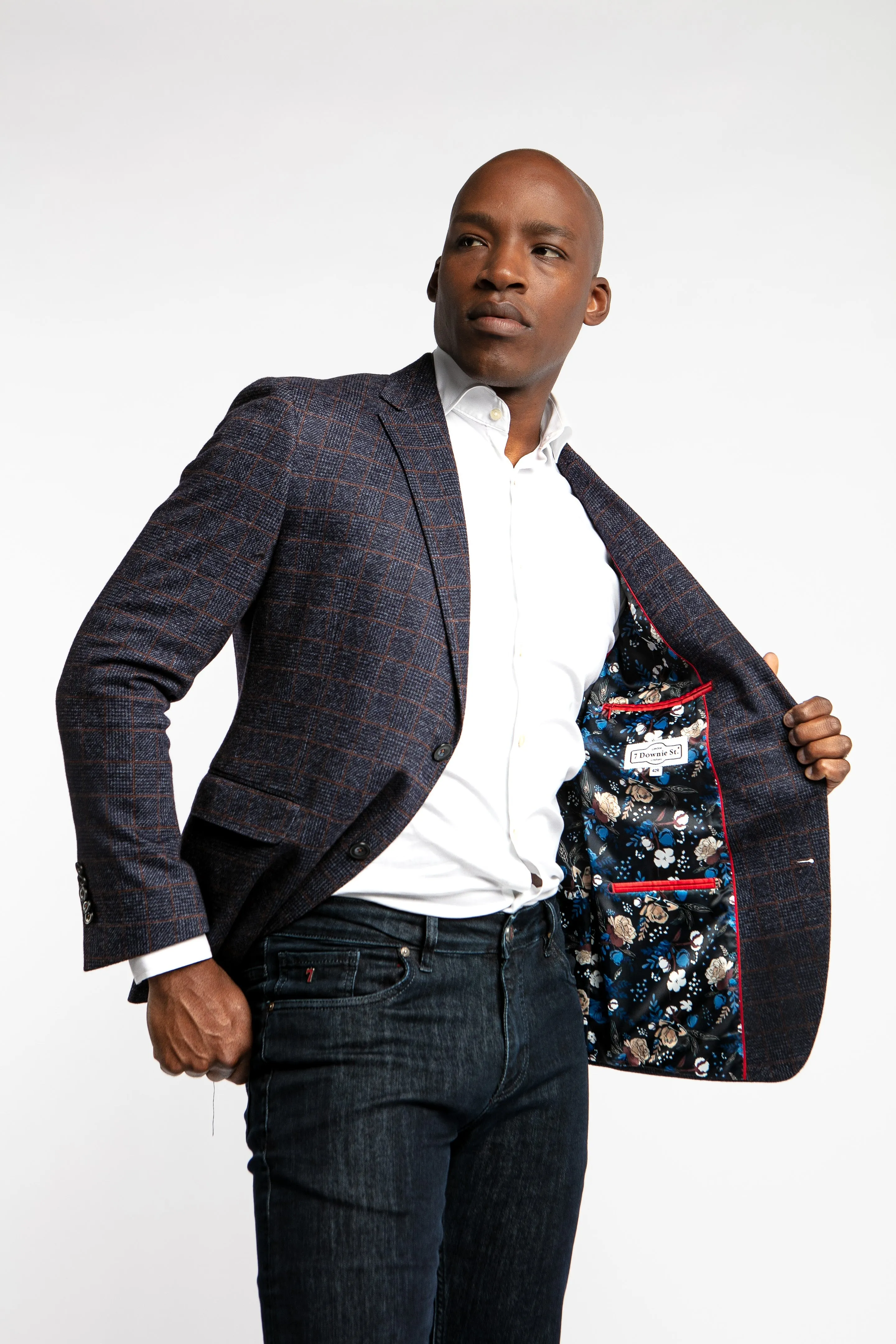 Ander Blue Check Sport Coat