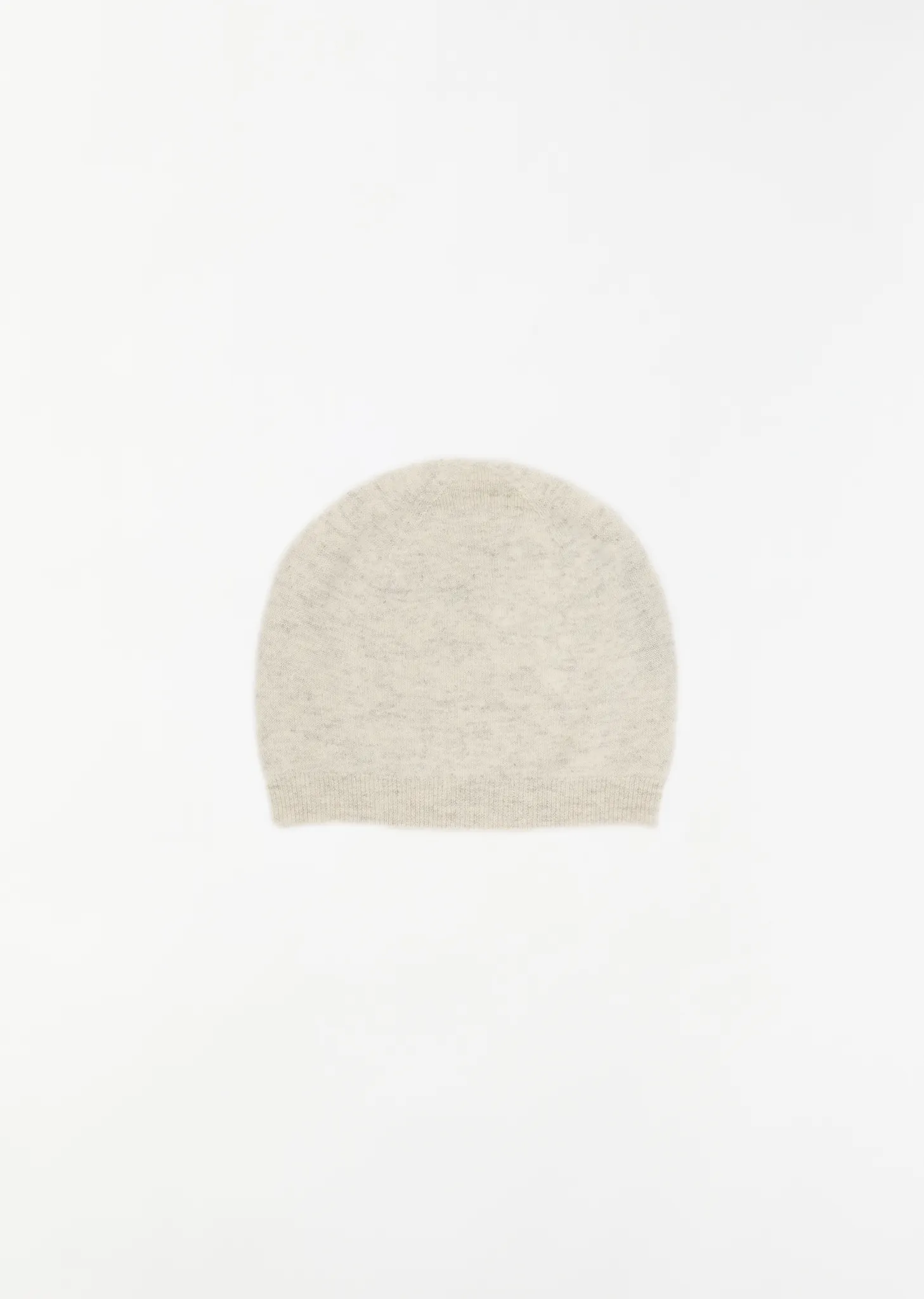 Archie Wool Cashmere Beanie — Snow Melange