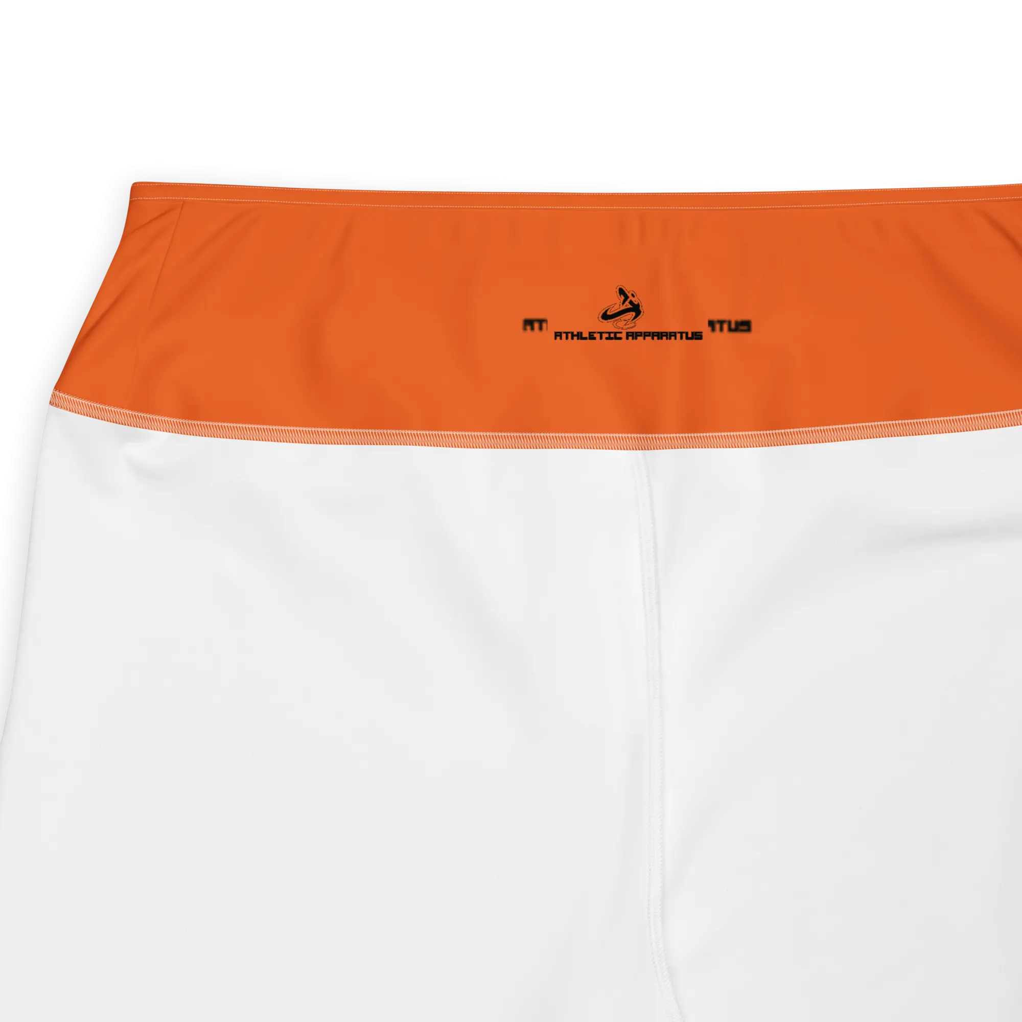 Athletic Apparatus Orange Black logo White stitch V3 Plus Size Leggings