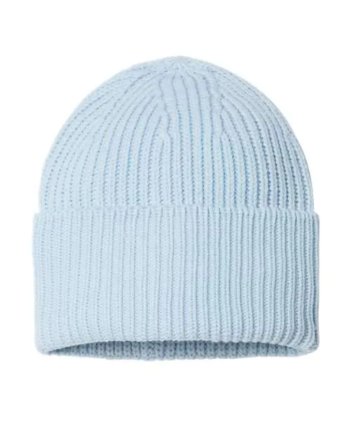 Atlantis Headwear Sustainable Chunky Rib Cuffed Beanie OAK