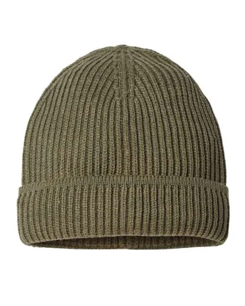 Atlantis Headwear Sustainable Finish Edge Cuffed Beanie MAPLE