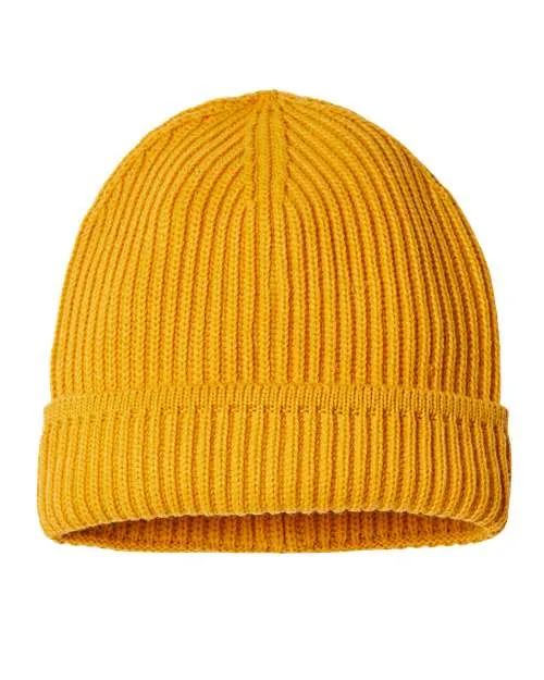 Atlantis Headwear Sustainable Finish Edge Cuffed Beanie MAPLE