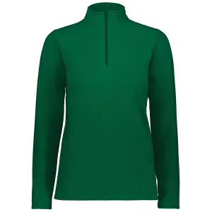 Augusta Sportswear Women's Dark Green Micro-Lite Fleece 1/4 Zip Pullover