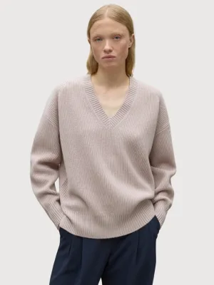 Azalea Mauve Woman Knitted Pullover | Ecoalf