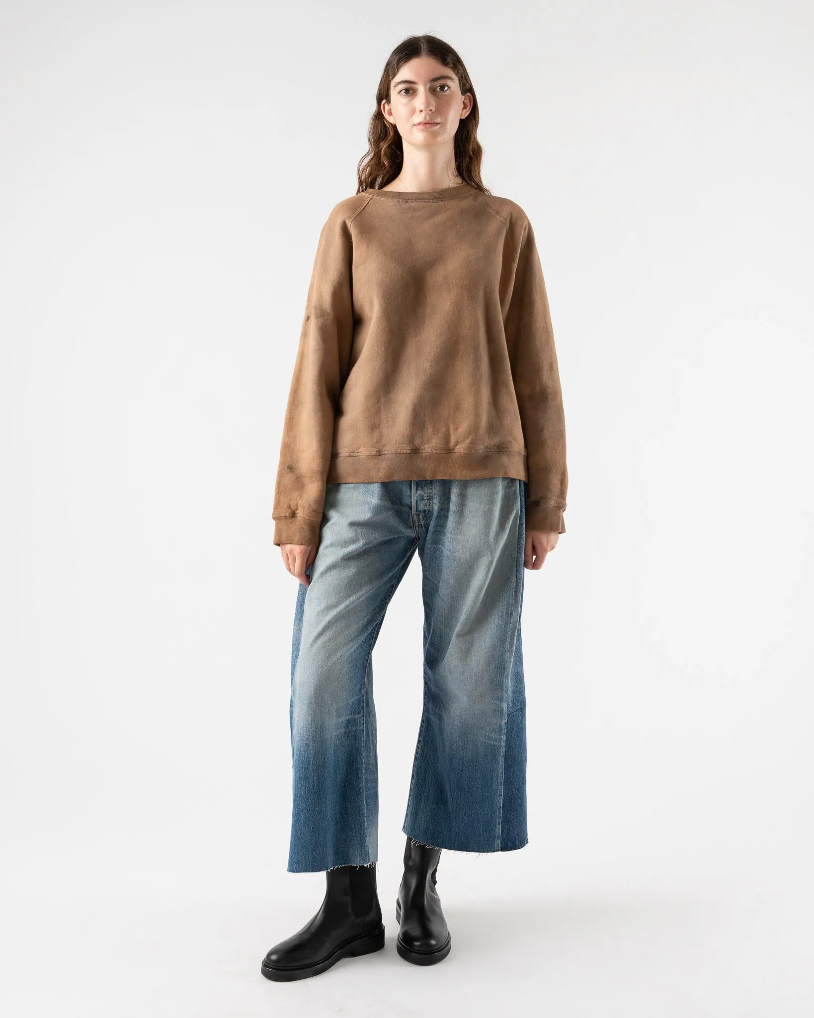 B Sides Shibori Sweatshirt in Brown Shibori