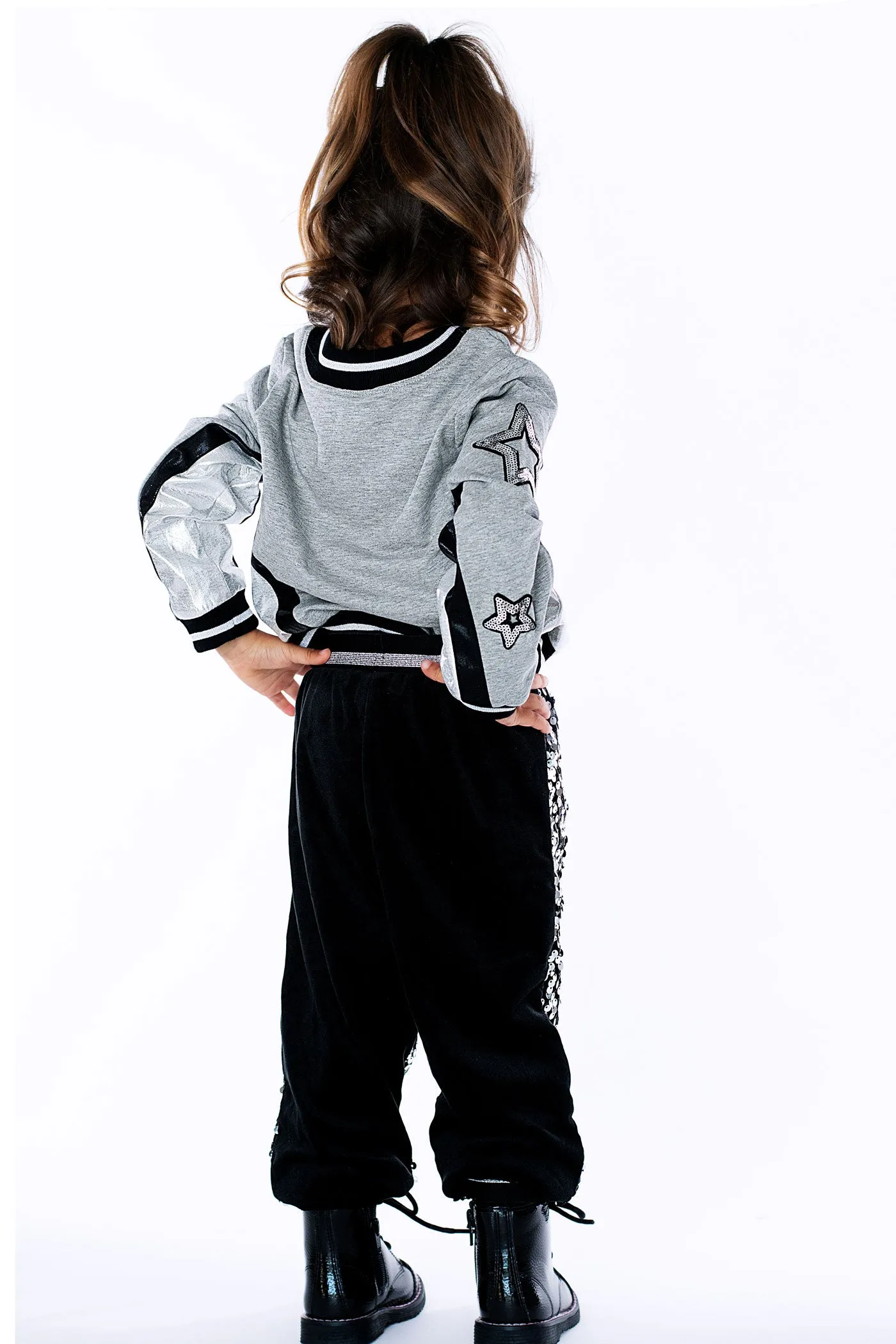 Baby Girl's Sparkly Sequin Jogger