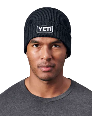 Badge Beanie in Navy