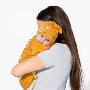 Basketball Bamboo Swaddle & Beanie Set