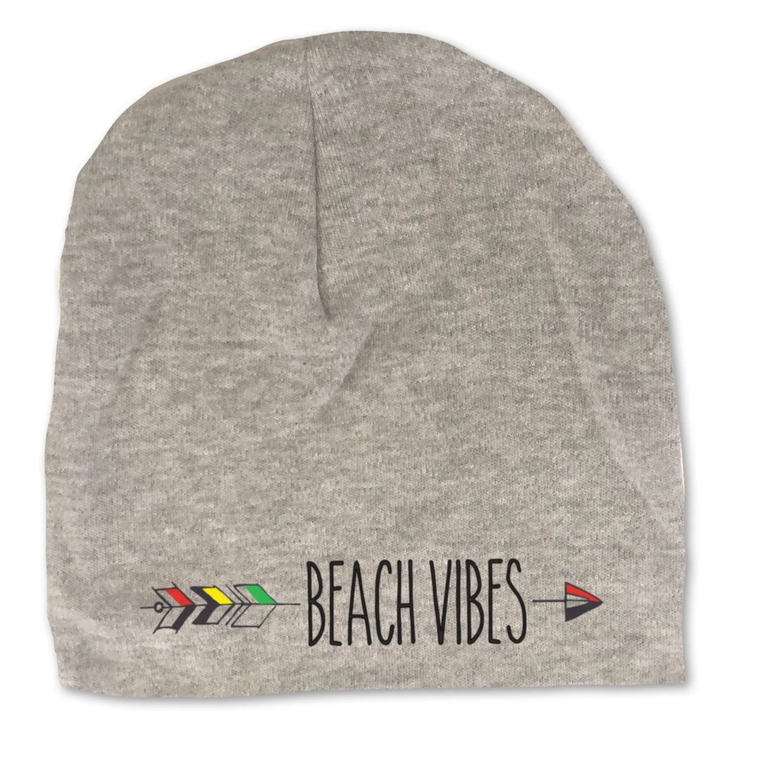Beach Vibes Infant Baby Gray Beanie
