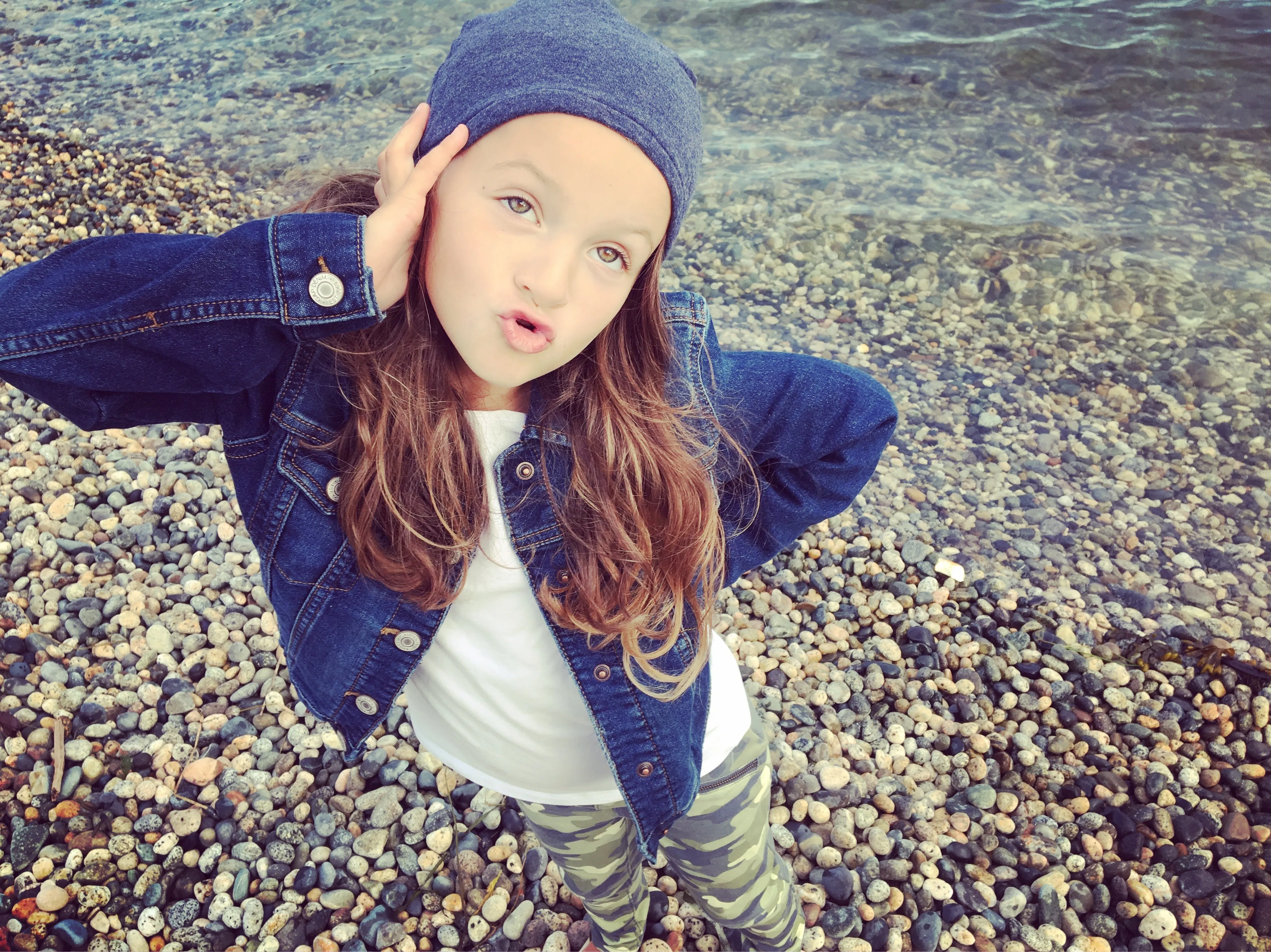 Beanie Hat - Denim