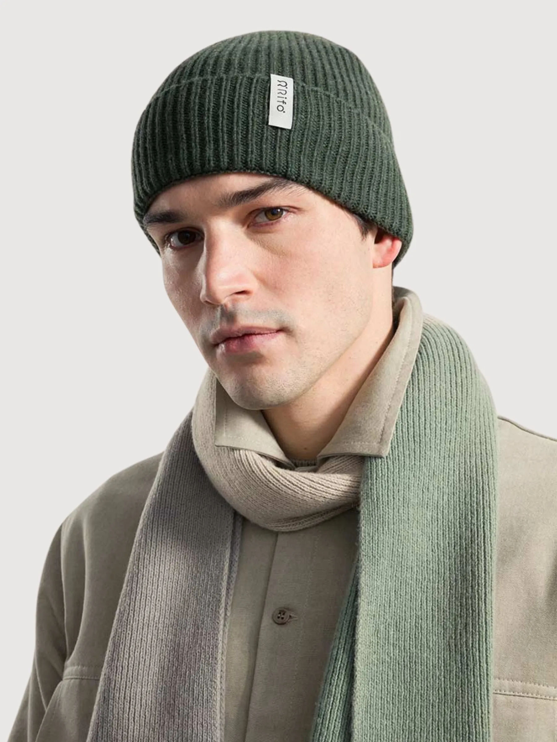 Beanie Marcello Green Forest Unisex Recycled Cashmere | Rifò
