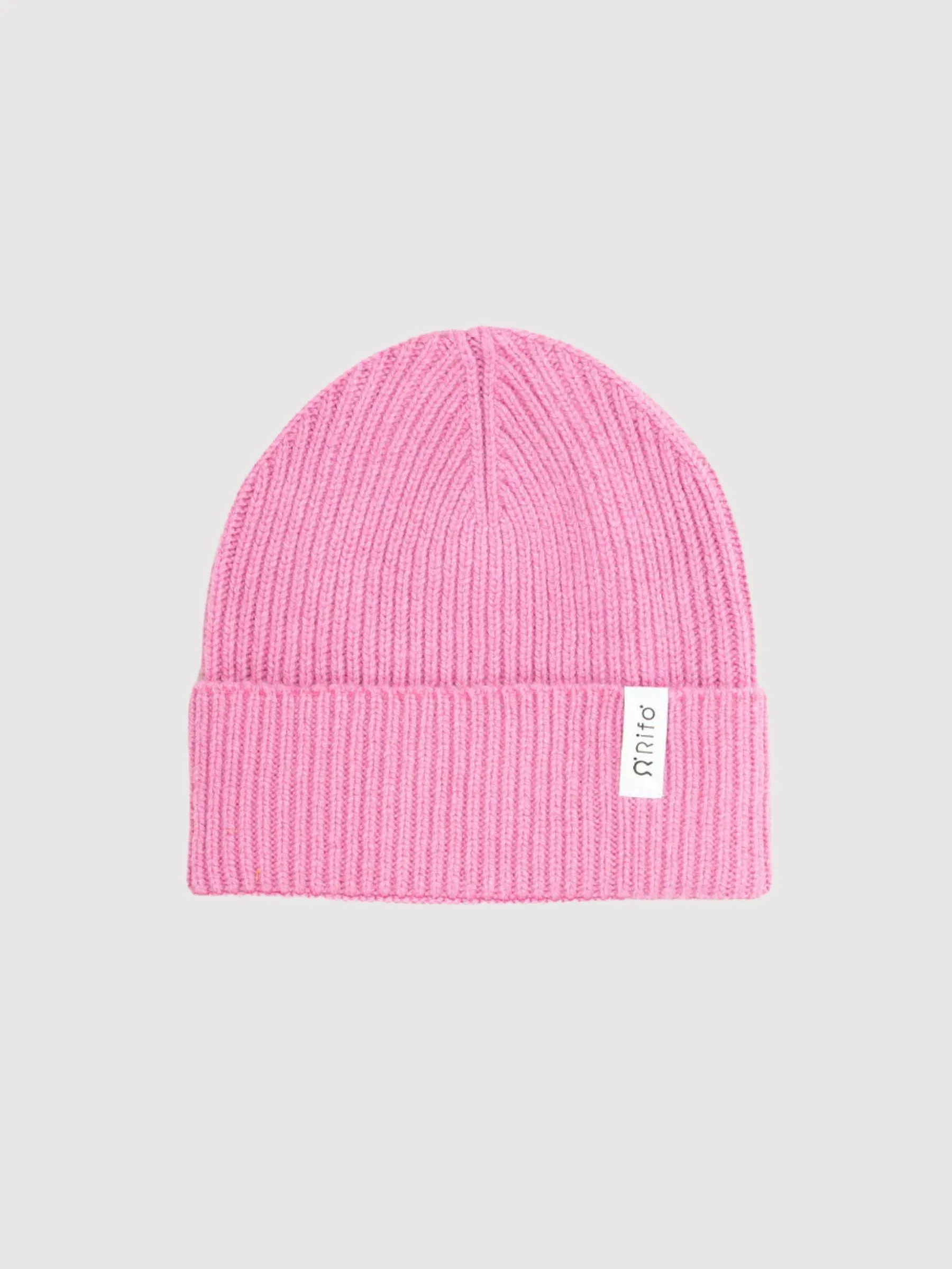 Beanie Marcello Pink Confetto in recycled cashmere | Rifò