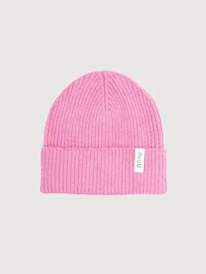 Beanie Marcello Pink Confetto in recycled cashmere | Rifò