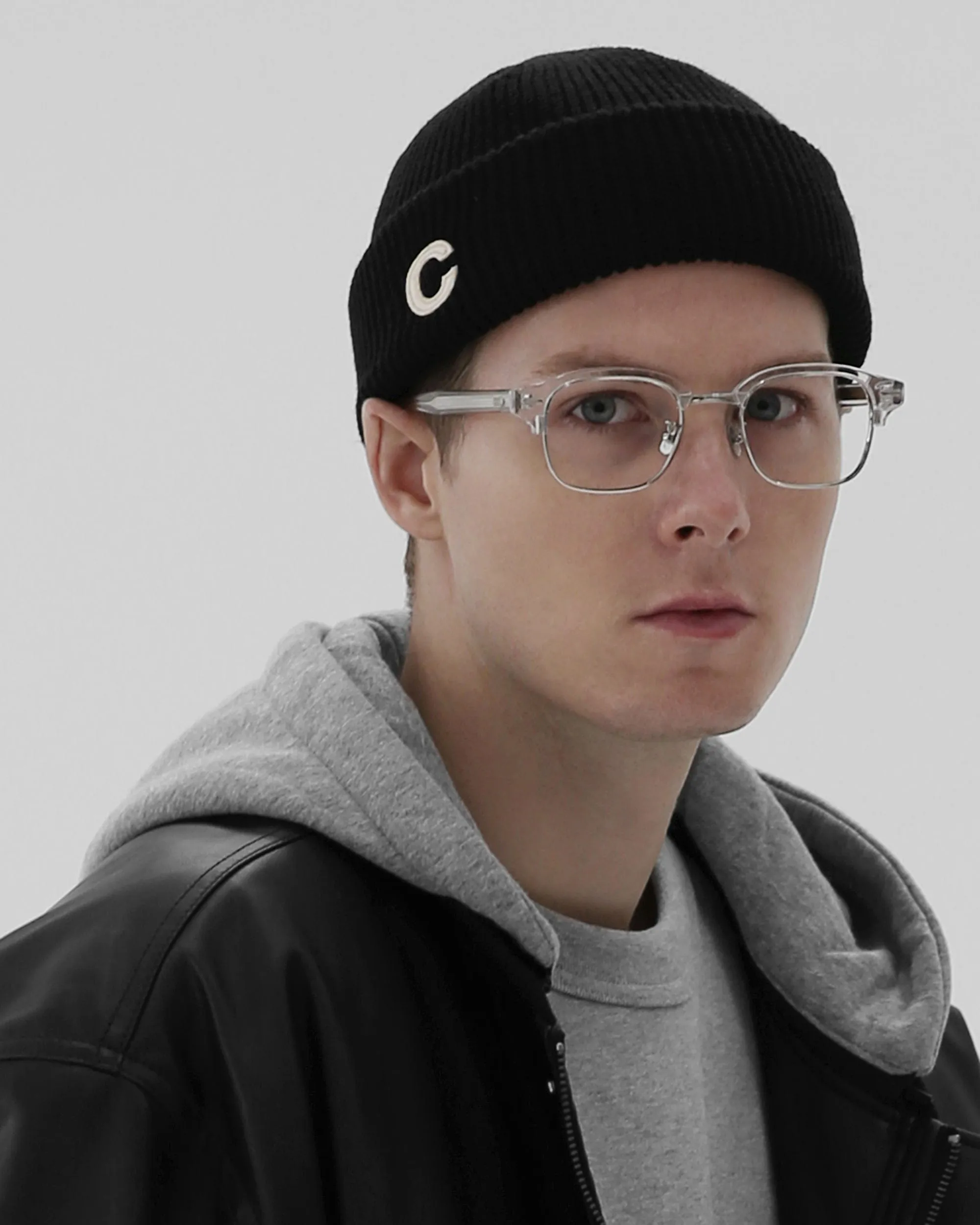 BEANIE / MARINE FIT / DOUBLE TAB / M BLACK