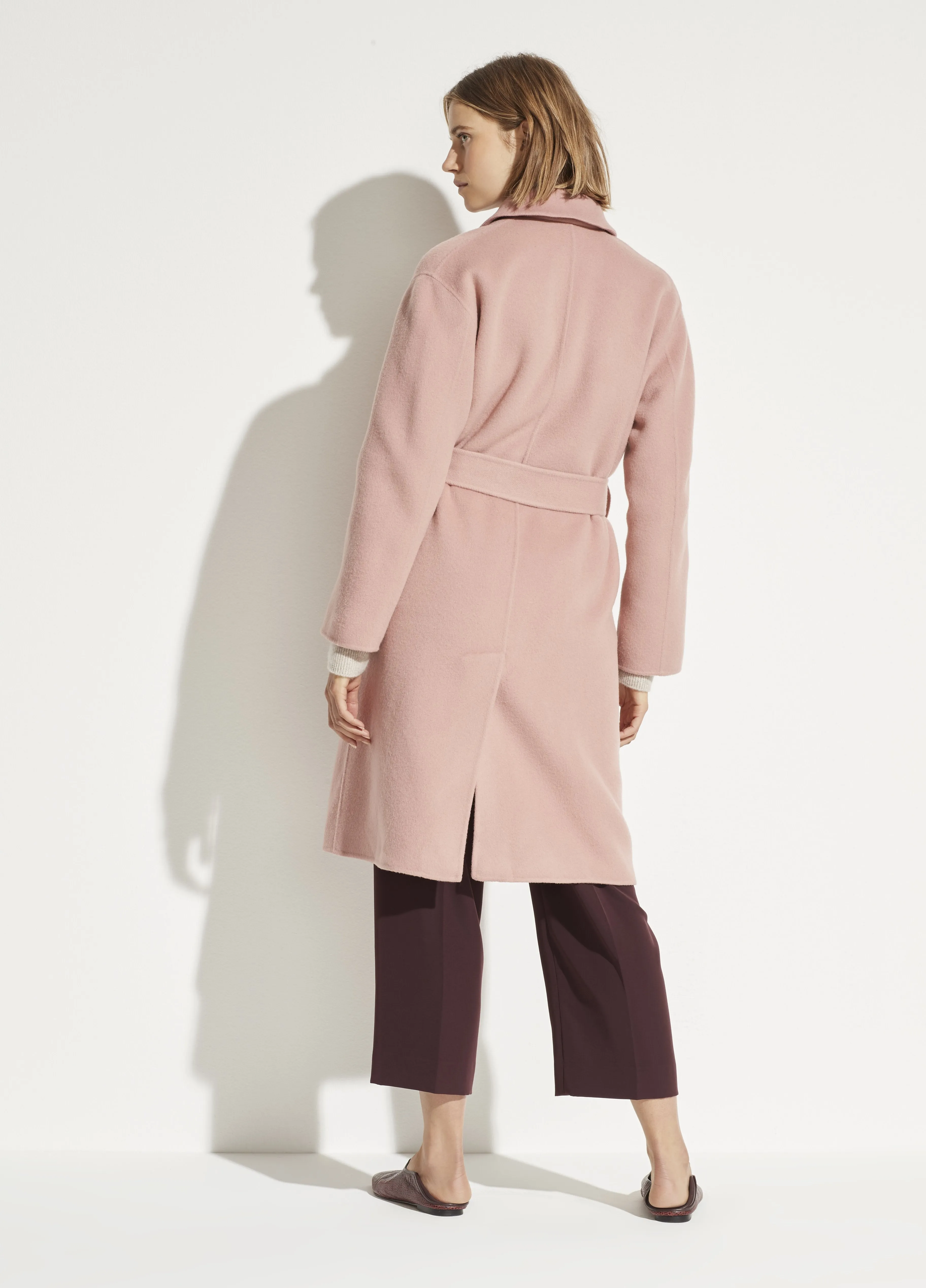 Belted Coat in Petal Crest