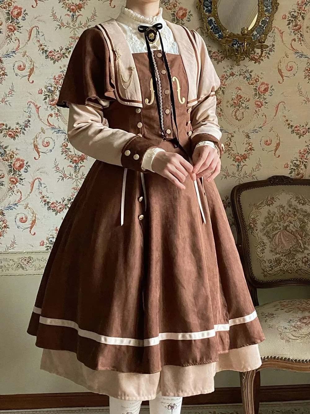 (BFM)Miss Point~ Elegant Lolita Coat~Golden Movement Customized Short Coat