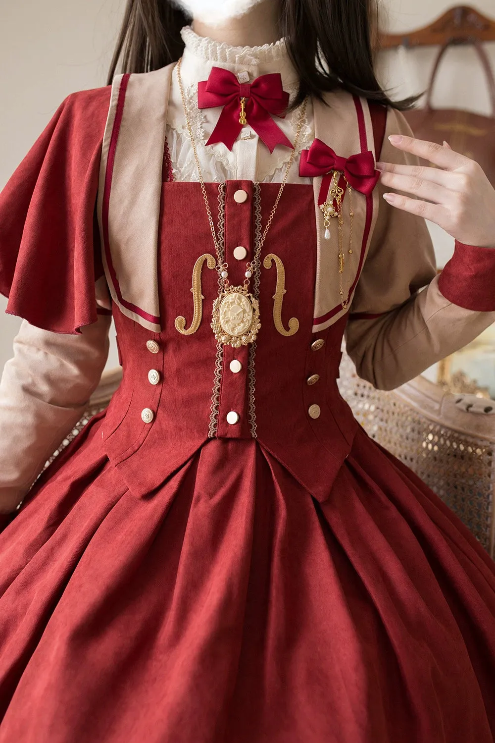 (BFM)Miss Point~ Elegant Lolita Coat~Golden Movement Customized Short Coat