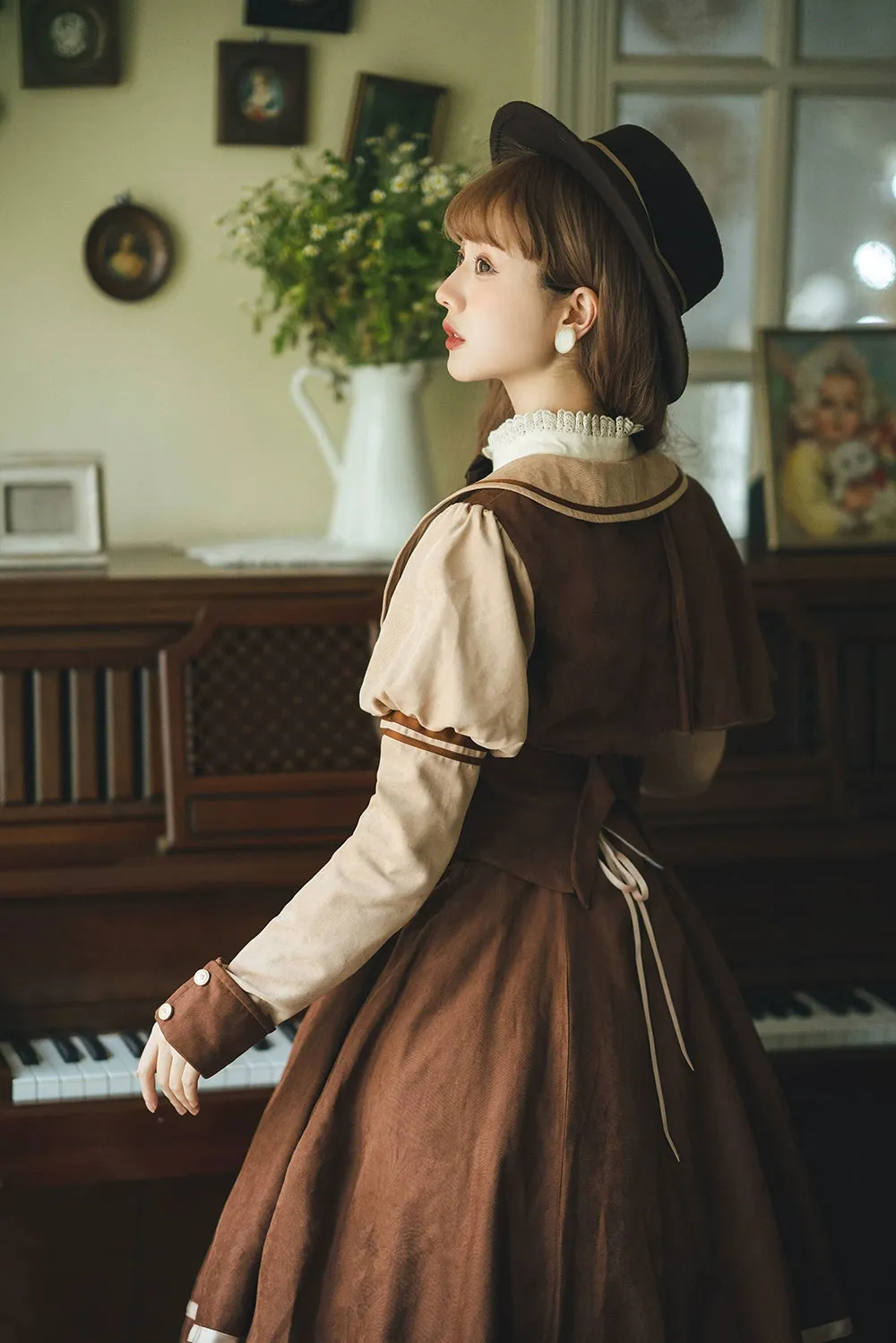 (BFM)Miss Point~ Elegant Lolita Coat~Golden Movement Customized Short Coat