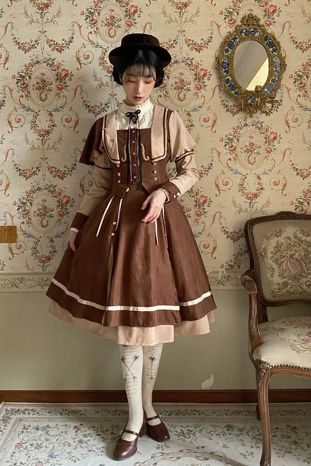 (BFM)Miss Point~ Elegant Lolita Coat~Golden Movement Customized Short Coat