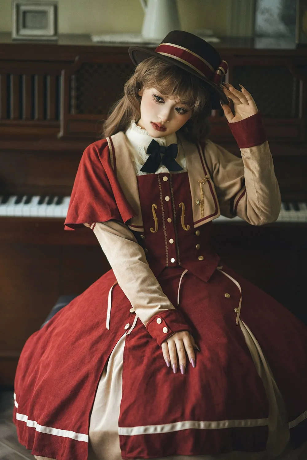 (BFM)Miss Point~ Elegant Lolita Coat~Golden Movement Customized Short Coat