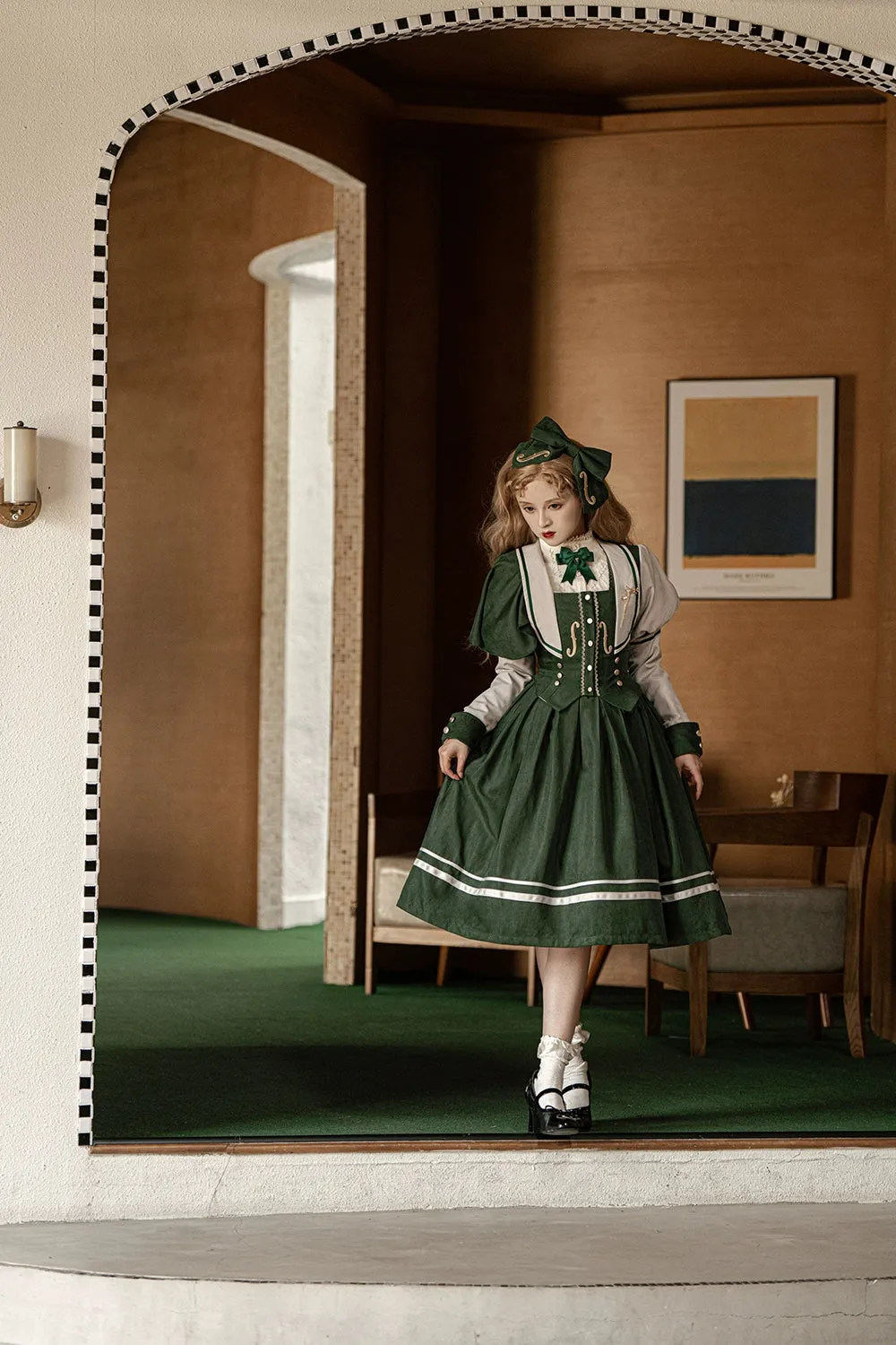 (BFM)Miss Point~ Elegant Lolita Coat~Golden Movement Customized Short Coat