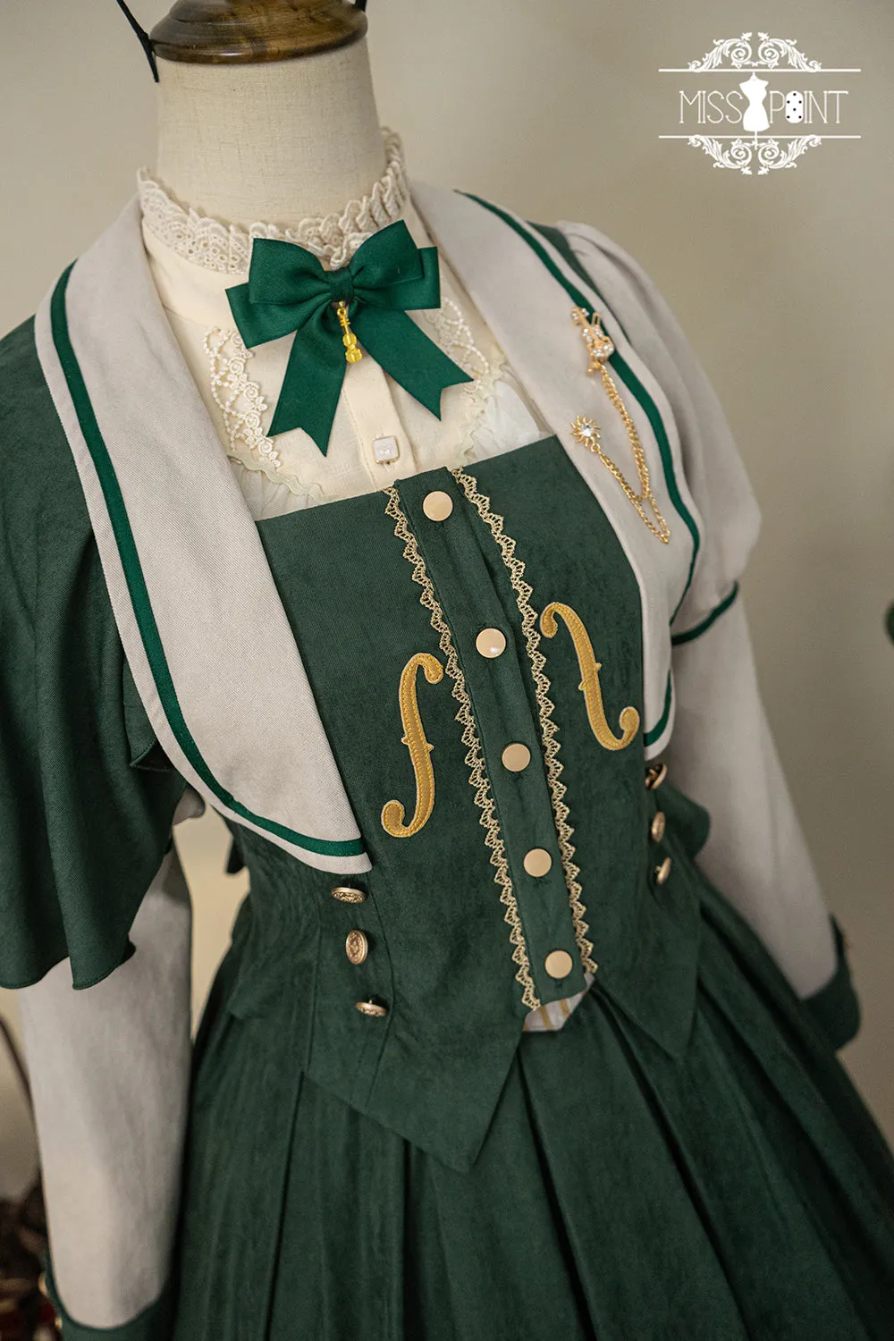 (BFM)Miss Point~ Elegant Lolita Coat~Golden Movement Customized Short Coat