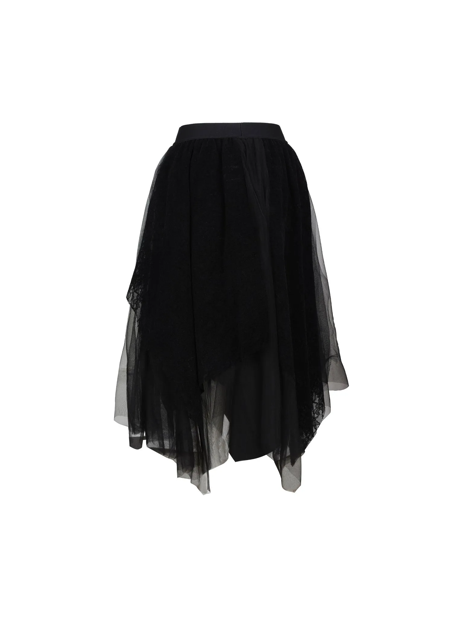 Black Lace Gauze Skirt
