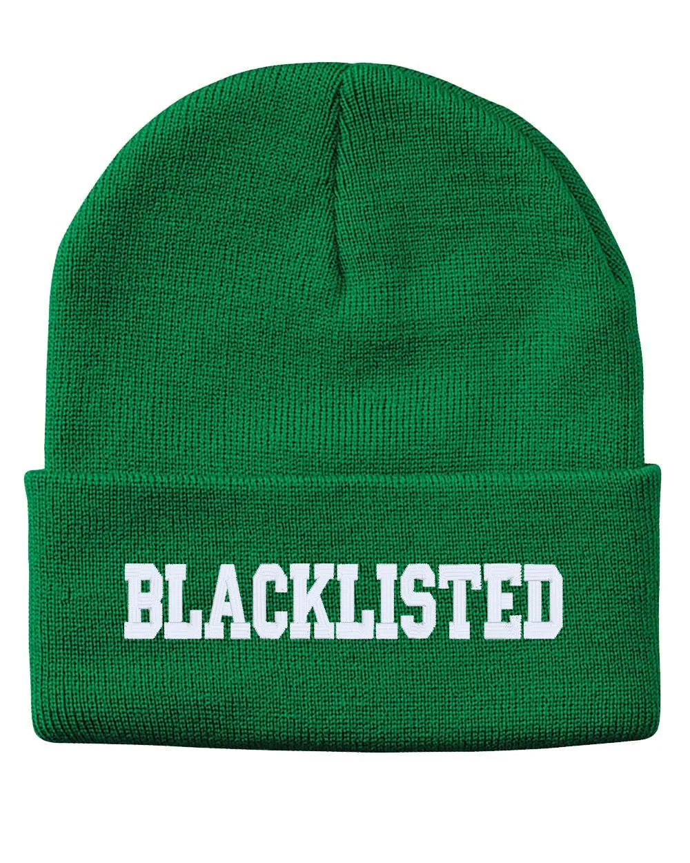 BLACKLISTED Embroidered Cuffed Beanie Hat