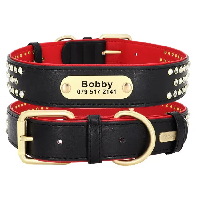 Bling Rhinestone Dog ID Collar