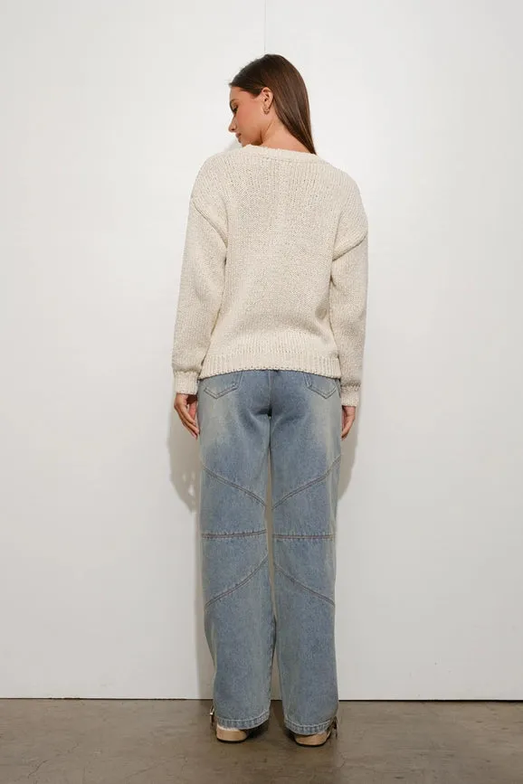 Boucle Knit Sweater